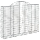 Vidaxx Gabion hvælvede 200x30x140 160 cm galvaniseret jern