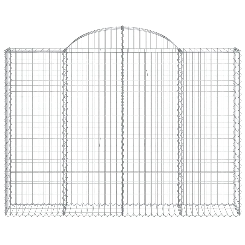 Vidaxx Gabion hvælvede 200x30x140 160 cm galvaniseret jern