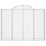 Vidaxx Gabion hvælvede 200x30x140 160 cm galvaniseret jern