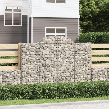 Vidaxx Gabion hvælvede 200x30x140 160 cm galvaniseret jern
