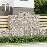 Vidaxx Gabion hvælvede 200x30x160 180 cm galvaniseret jern