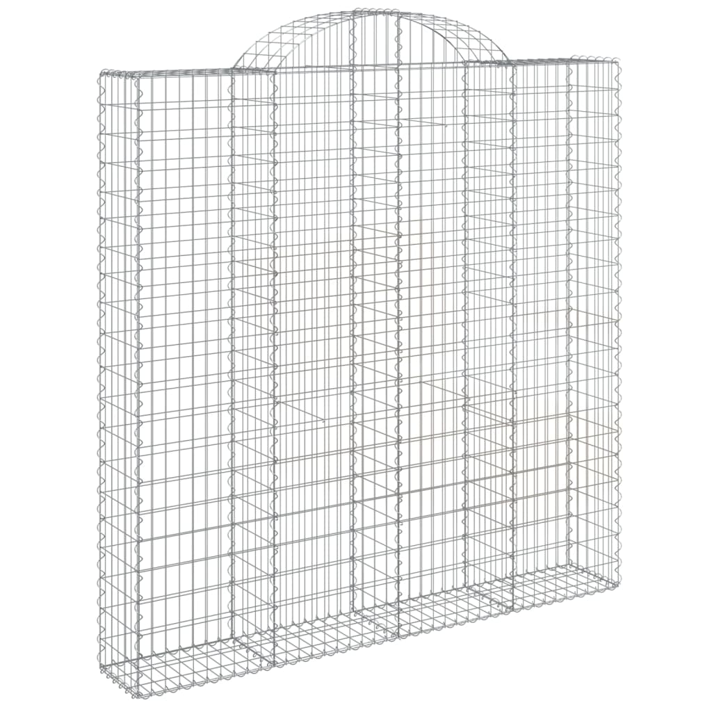 Vidaxl Gabion hvælvede 200x30x200 220 cm galvaniseret jern