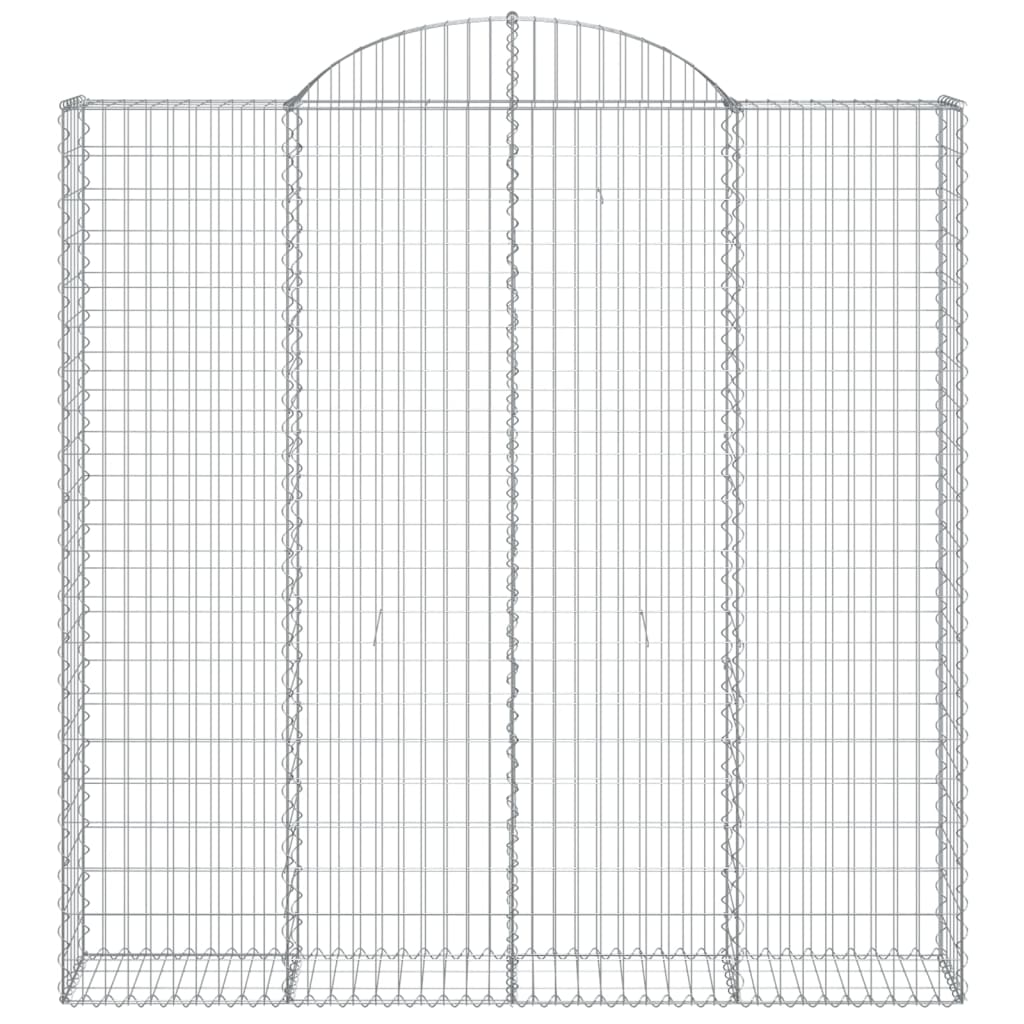 Vidaxl Gabion hvælvede 200x30x200 220 cm galvaniseret jern