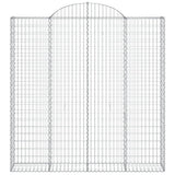 Vidaxl Gabion hvælvede 200x30x200 220 cm galvaniseret jern