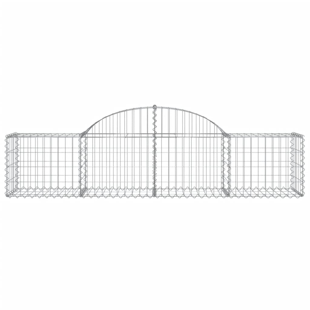 Vidaxx Gabion hvælvede 200x50x40 60 cm galvaniseret jern