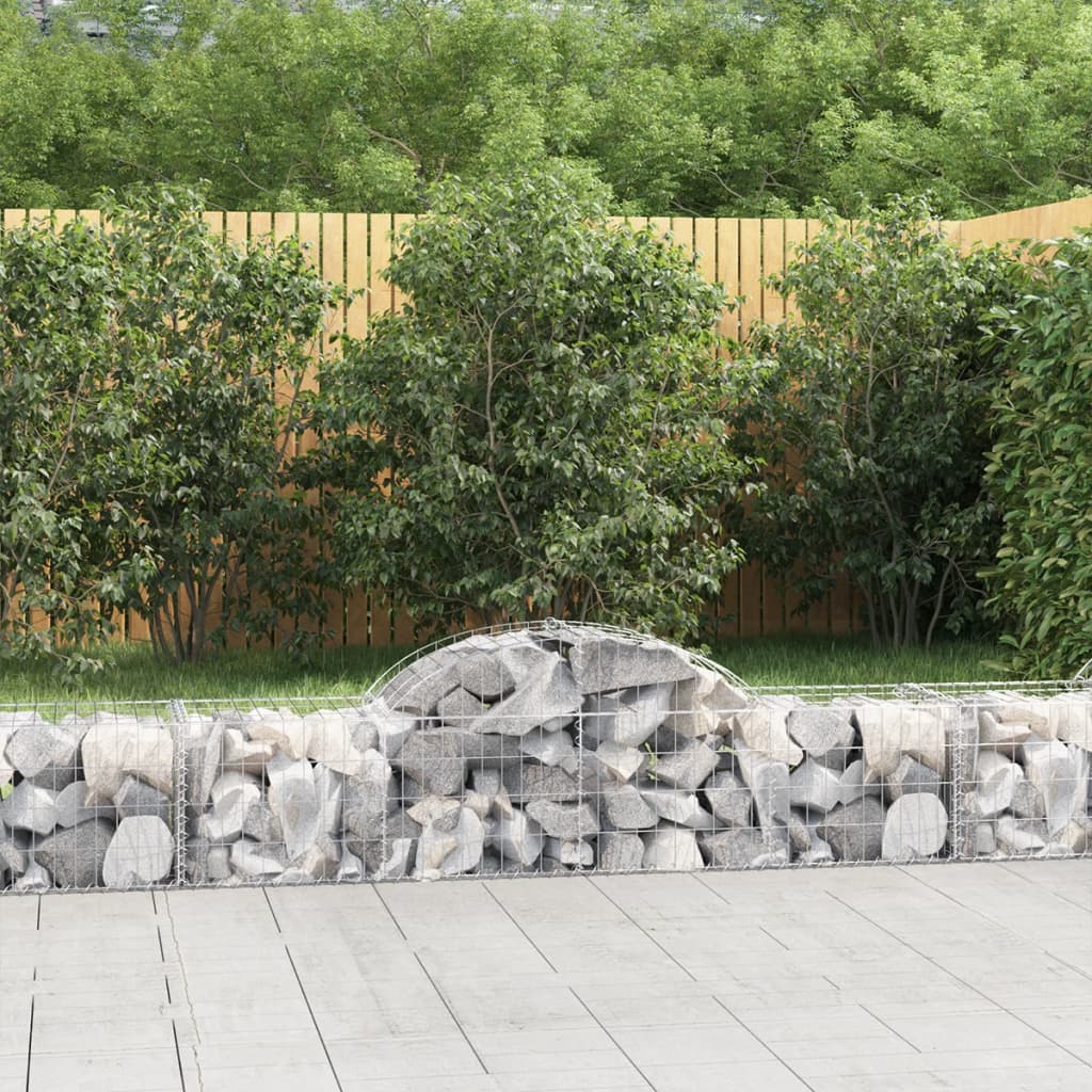 Vidaxx Gabion hvælvede 200x50x40 60 cm galvaniseret jern