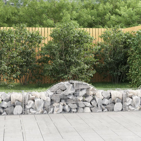 Vidaxx Gabion hvælvede 200x50x40 60 cm galvaniseret jern