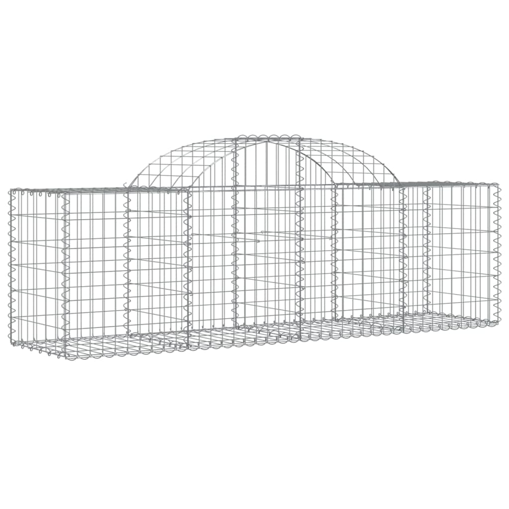 Vidaxx Gabion hvælvede 200x50x60 80 cm galvaniseret jern