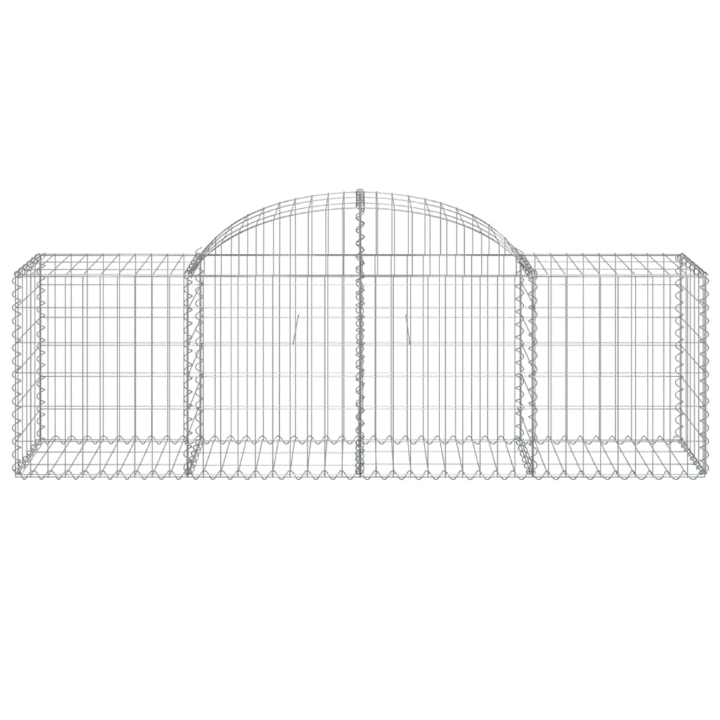 Vidaxx Gabion hvælvede 200x50x60 80 cm galvaniseret jern