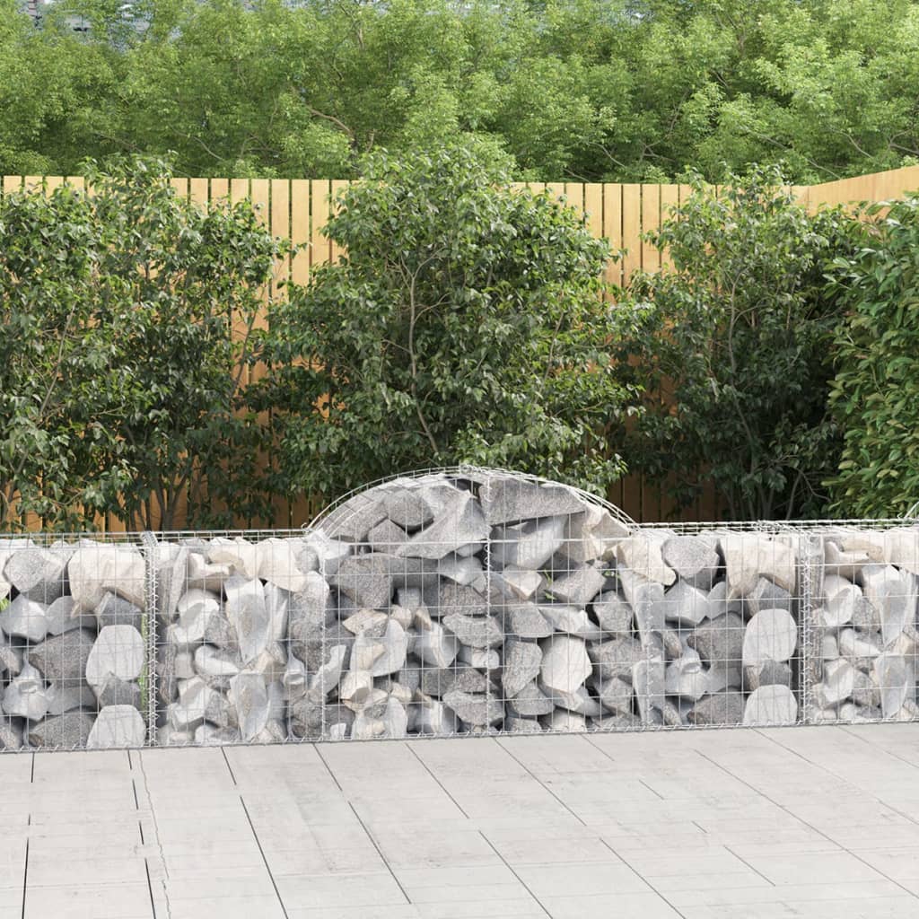 Vidaxx Gabion hvælvede 200x50x60 80 cm galvaniseret jern