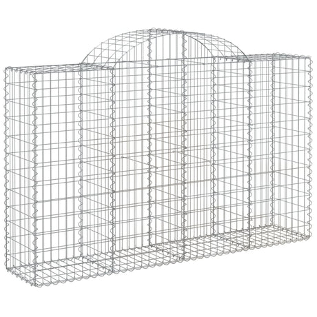 Vidaxx Gabion hvælvede 200x50x120 140 cm galvaniseret jern