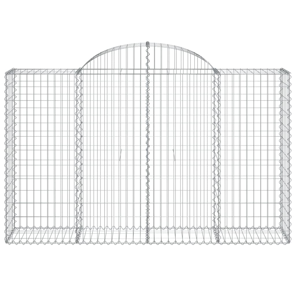 Vidaxx Gabion hvælvede 200x50x120 140 cm galvaniseret jern