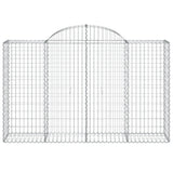 Vidaxx Gabion hvælvede 200x50x120 140 cm galvaniseret jern