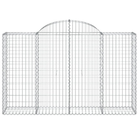 Vidaxx Gabion hvælvede 200x50x120 140 cm galvaniseret jern