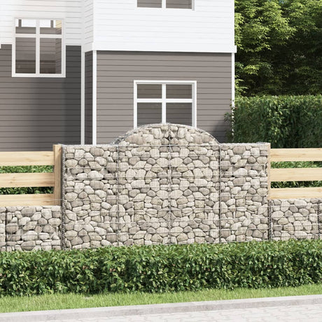 Vidaxx Gabion hvælvede 200x50x120 140 cm galvaniseret jern