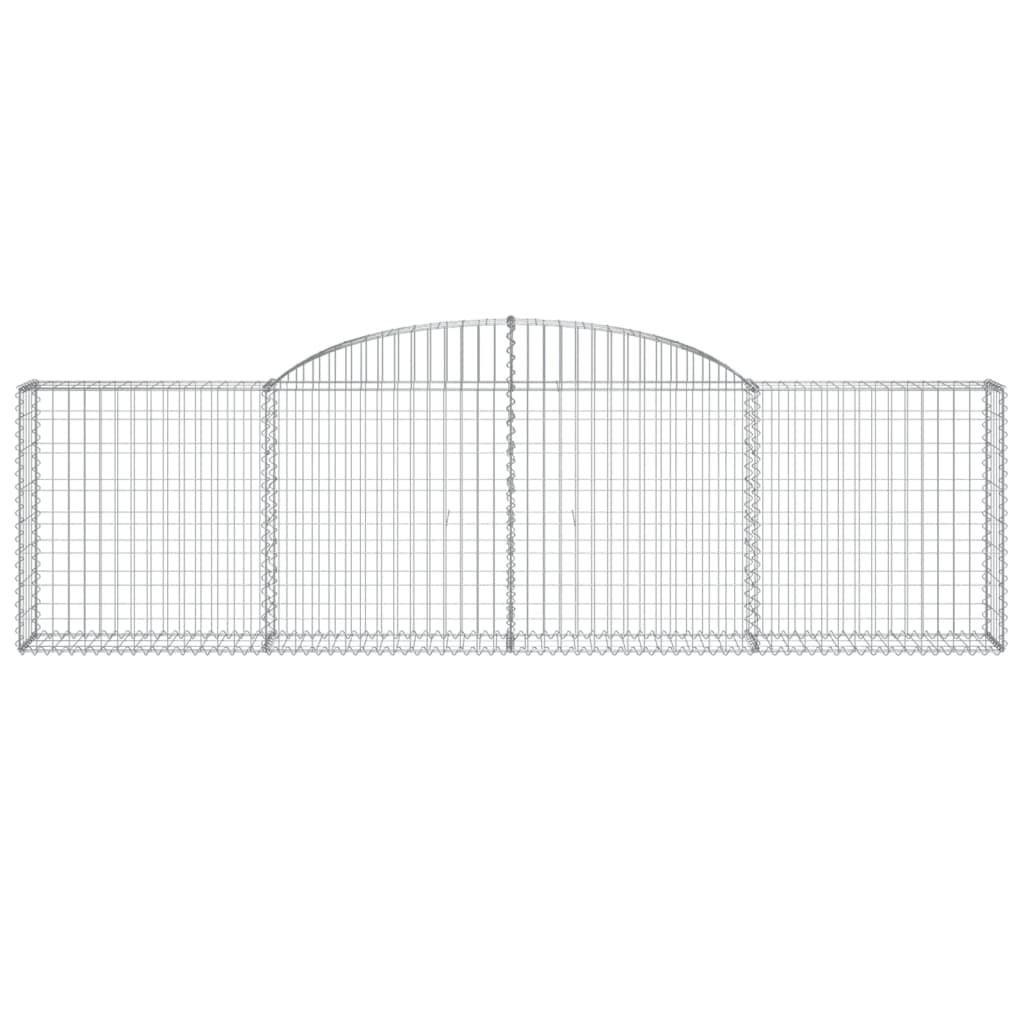 Vidaxx Gabion hvælvede 300x30x80 100 cm galvaniseret jern