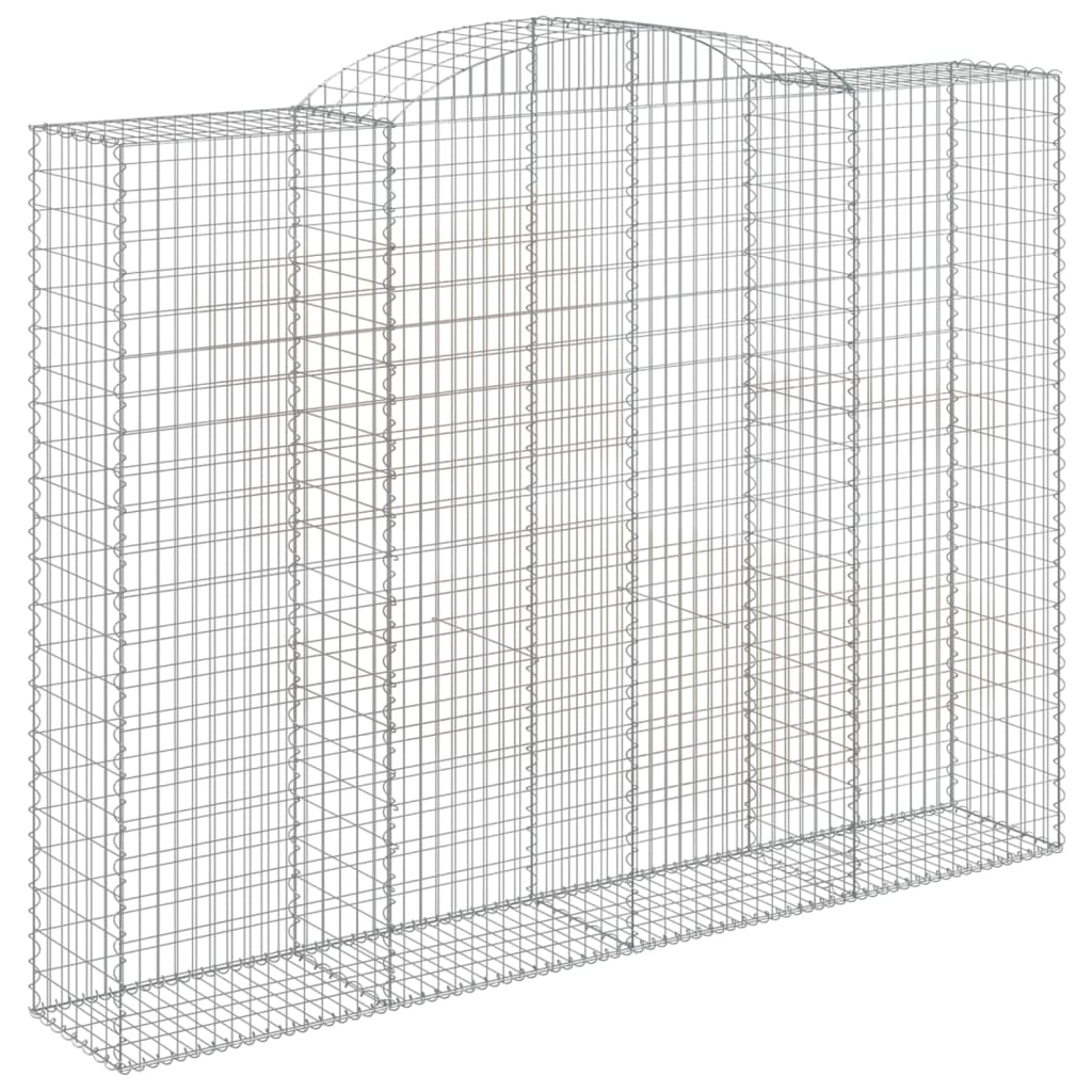 Vidaxl Gabion hvælvede 300x50x220 240 cm galvaniseret jern