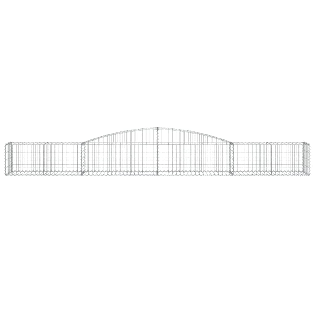 Vidaxx Gabion hvælvede 400x50x40 60 cm galvaniseret jern