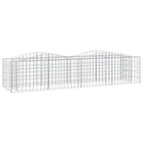 Vidaxx Gabion hvælvede hævet 200x50x50 cm galvaniseret jern