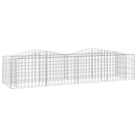 Vidaxx Gabion hvælvede hævet 200x50x50 cm galvaniseret jern