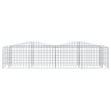 Vidaxx Gabion hvælvede hævet 200x50x50 cm galvaniseret jern