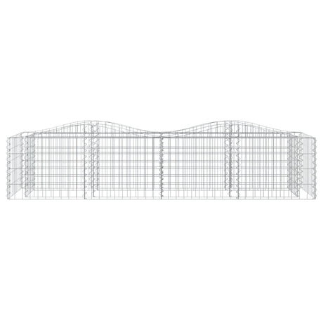 Vidaxx Gabion hvælvede hævet 200x50x50 cm galvaniseret jern