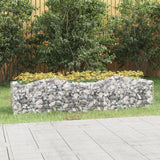 Vidaxx Gabion hvælvede hævet 200x50x50 cm galvaniseret jern