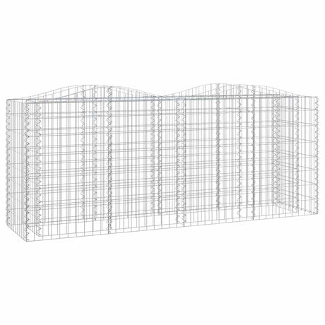 Vidaxx Gabion hvælvede hævet 200x50x100 cm galvaniseret jern