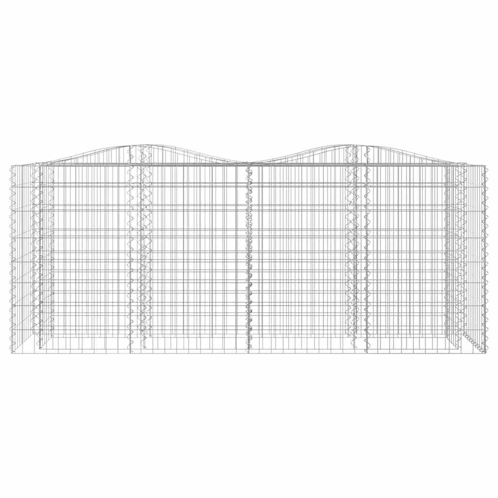 Vidaxx Gabion hvælvede hævet 200x50x100 cm galvaniseret jern