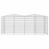 Vidaxx Gabion hvælvede hævet 200x50x100 cm galvaniseret jern