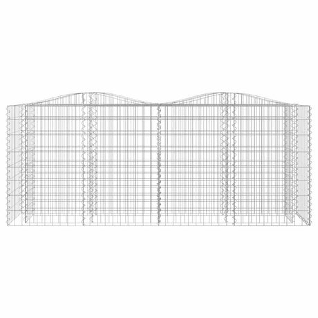 Vidaxx Gabion hvælvede hævet 200x50x100 cm galvaniseret jern