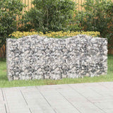 Vidaxx Gabion hvælvede hævet 200x50x100 cm galvaniseret jern