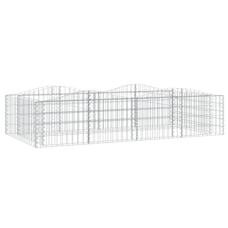 Vidaxx Gabion hvælvede hævet 200x100x50 cm galvaniseret jern