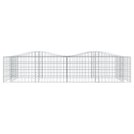 Vidaxx Gabion hvælvede hævet 200x100x50 cm galvaniseret jern