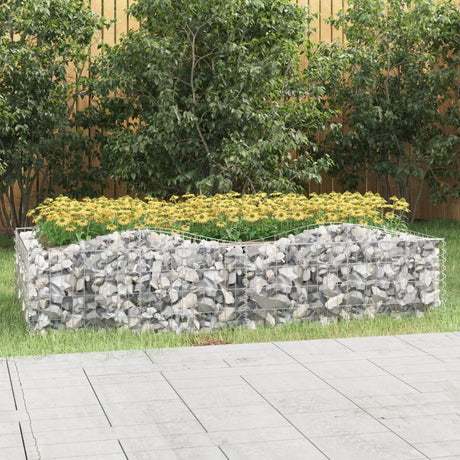 Vidaxx Gabion hvælvede hævet 200x100x50 cm galvaniseret jern