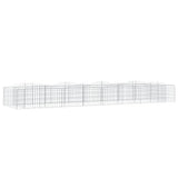 Vidaxx Gabion hvælvet hævet 400x100x50 cm galvaniseret jern