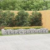 Vidaxx Gabion hvælvet hævet 400x100x50 cm galvaniseret jern