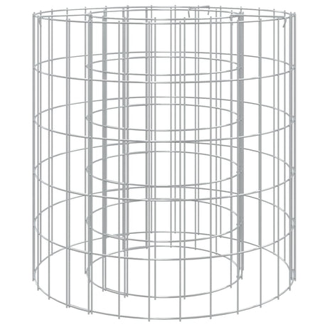 Vidaxl Gabion Fire Pit Ø 50 cm galvaniseret jern