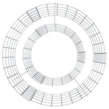 Vidaxl Gabion Fire Pit Ø 50 cm galvaniseret jern