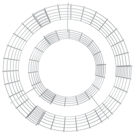 Vidaxl Gabion Fire Pit Ø 50 cm galvaniseret jern