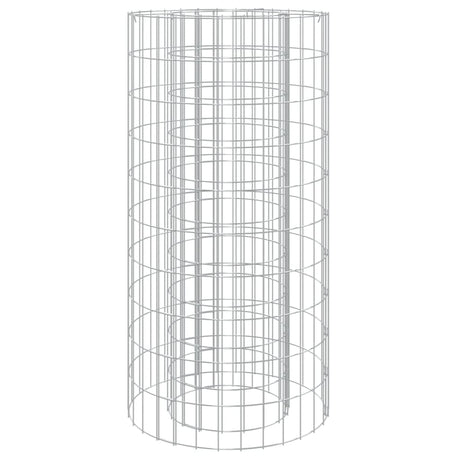 Vidaxl Gabion Fire Pit Ø 50 cm galvaniseret jern