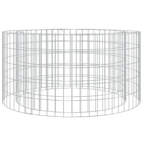 Vidaxl Gabion Fire Pit Ø 100 cm galvaniseret jern