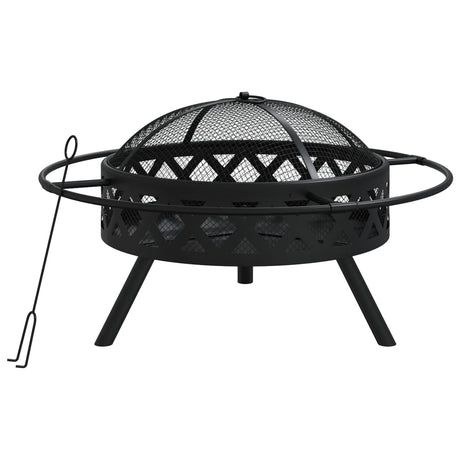 Vidaxl ildgrop med poker XXL 70 cm stål