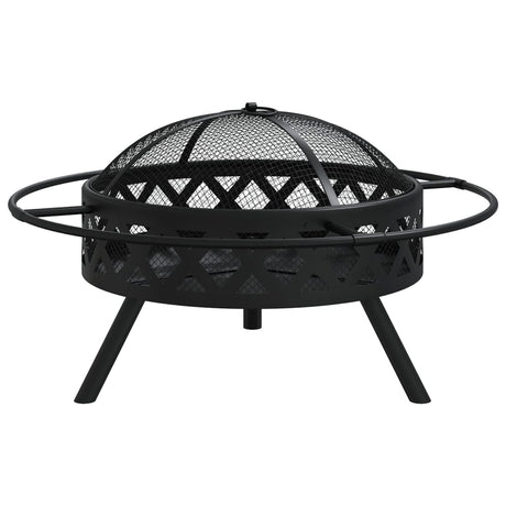 Vidaxl ildgrop med poker XXL 70 cm stål