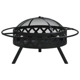 Vidaxl ildgrop med poker XXL 70 cm stål