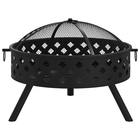 Vidaxl ildsted med poker XXL 58 cm stål