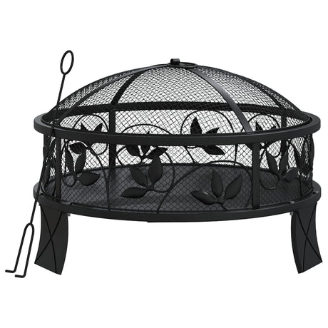 Vidaxl ildgrop med poker xxl 50 cm stål