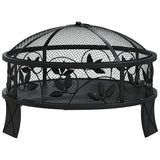 Vidaxl ildgrop med poker xxl 50 cm stål