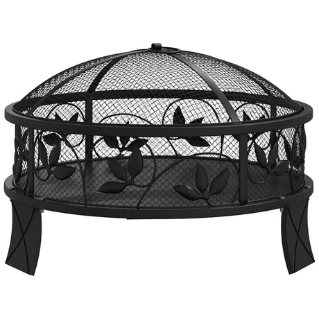 Vidaxl ildgrop med poker xxl 50 cm stål