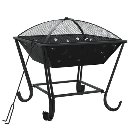 Vidaxl ildgrop med poker xxl 50 cm stål